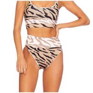 BEACH RIOT- TIGER STRIPED BIKINI SET- SIZE MEDIUM NWOT